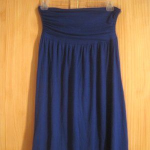 4/$30 Frenzii Royal Blue midi Skirt Rayon Knit
